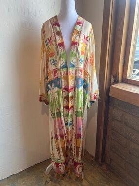 FARM Rio Rainbow Sunset Duster Kimono
